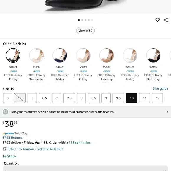 Women’s 4in. High Block Heels w/ ankle strap - Picture 5 of 5